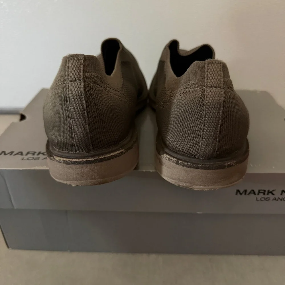 Mark Nason Los Angeles Monza Taupe Knit Slip On Loafers Mens 11